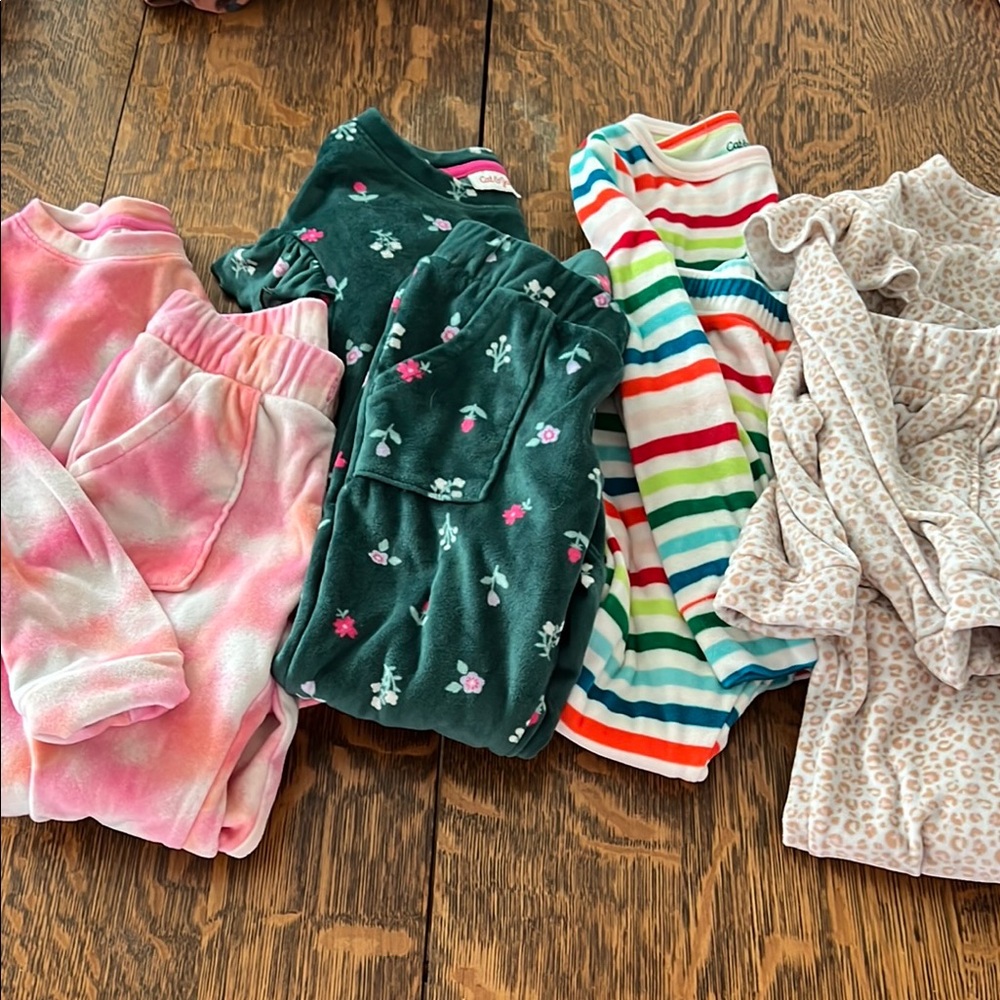 Cozy Kids Cat & Jack Soft Fleece Sets- Pink, Green, Multicolor, Tan